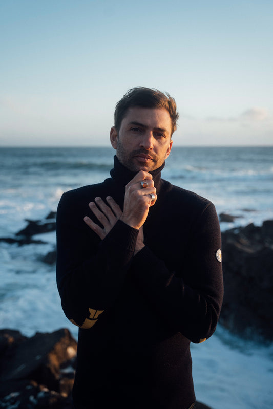 Royal Mer X Guy Cotten trucker sweater