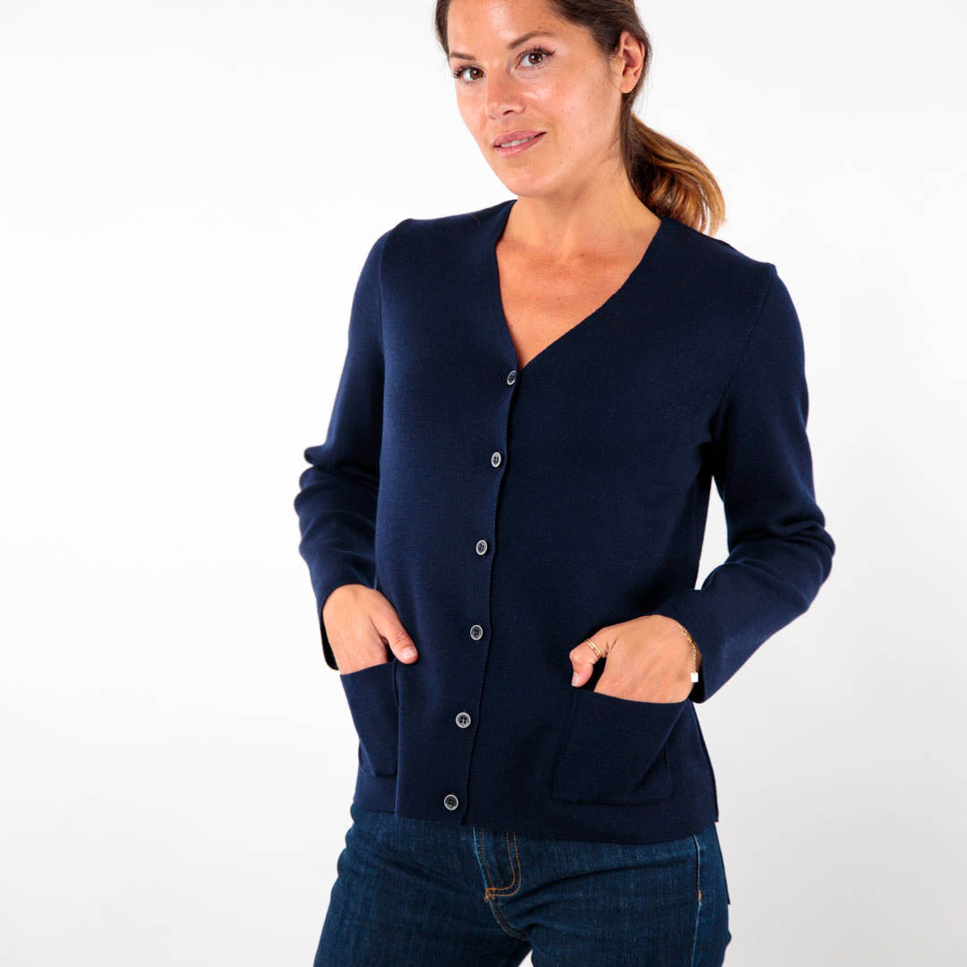 Gilet classique col v