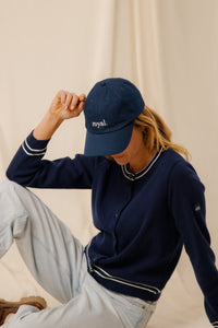 Casquette Royal marine coton broderie fermeture métallique homme femme Royal Mer