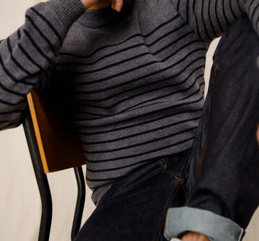 Pull classique marin