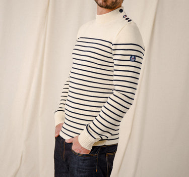 Pull classique marin
