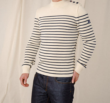 Pull classique marin