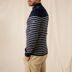 Striped sailor sweater 100% virgin wool