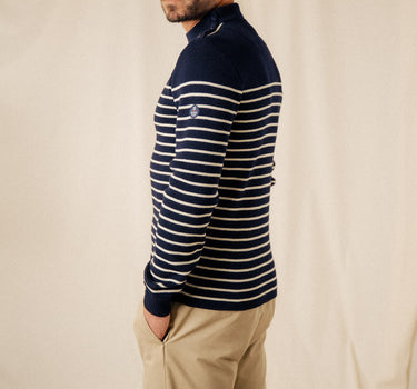 Striped sailor sweater 100% virgin wool