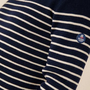 Striped sailor sweater 100% virgin wool