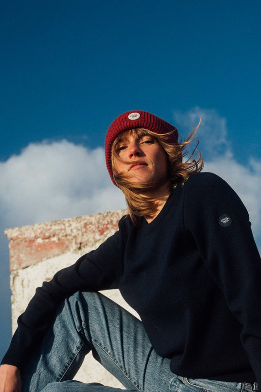 PLAIN BEANIE WITH WIDE CUFF