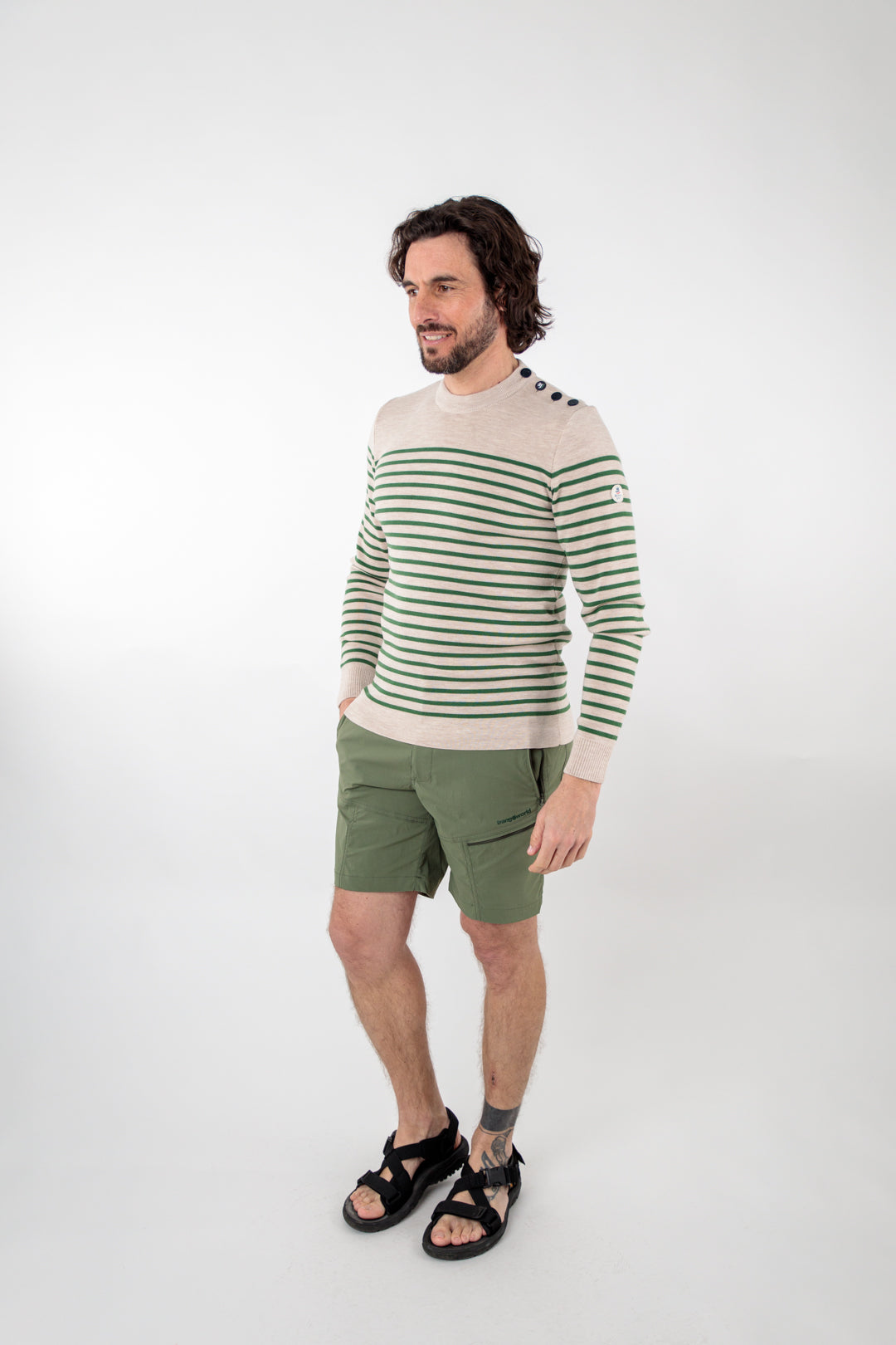 Pull marin rayé laine mérinos