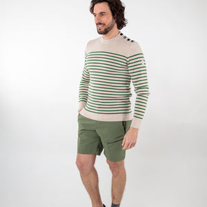 Merino wool striped sailor sweater