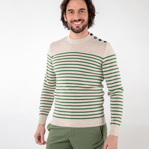 Pull marin rayé laine mérinos