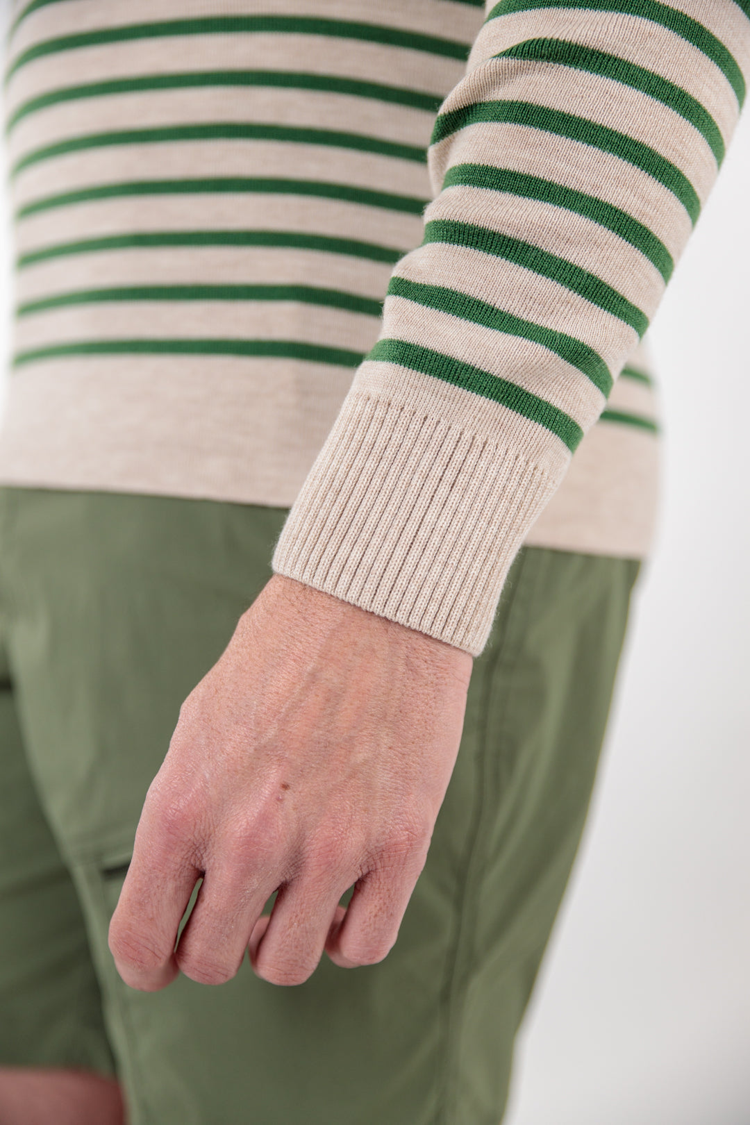 Merino wool striped sailor sweater