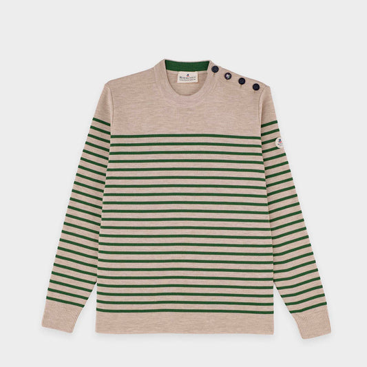 Pull marin rayé laine mérinos