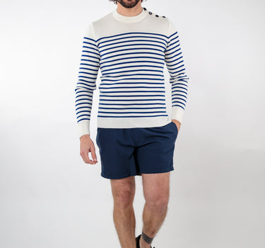 Merino wool striped sailor sweater