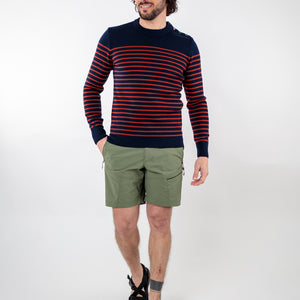 Merino wool striped sailor sweater