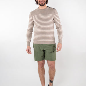 Merino wool striped sailor sweater