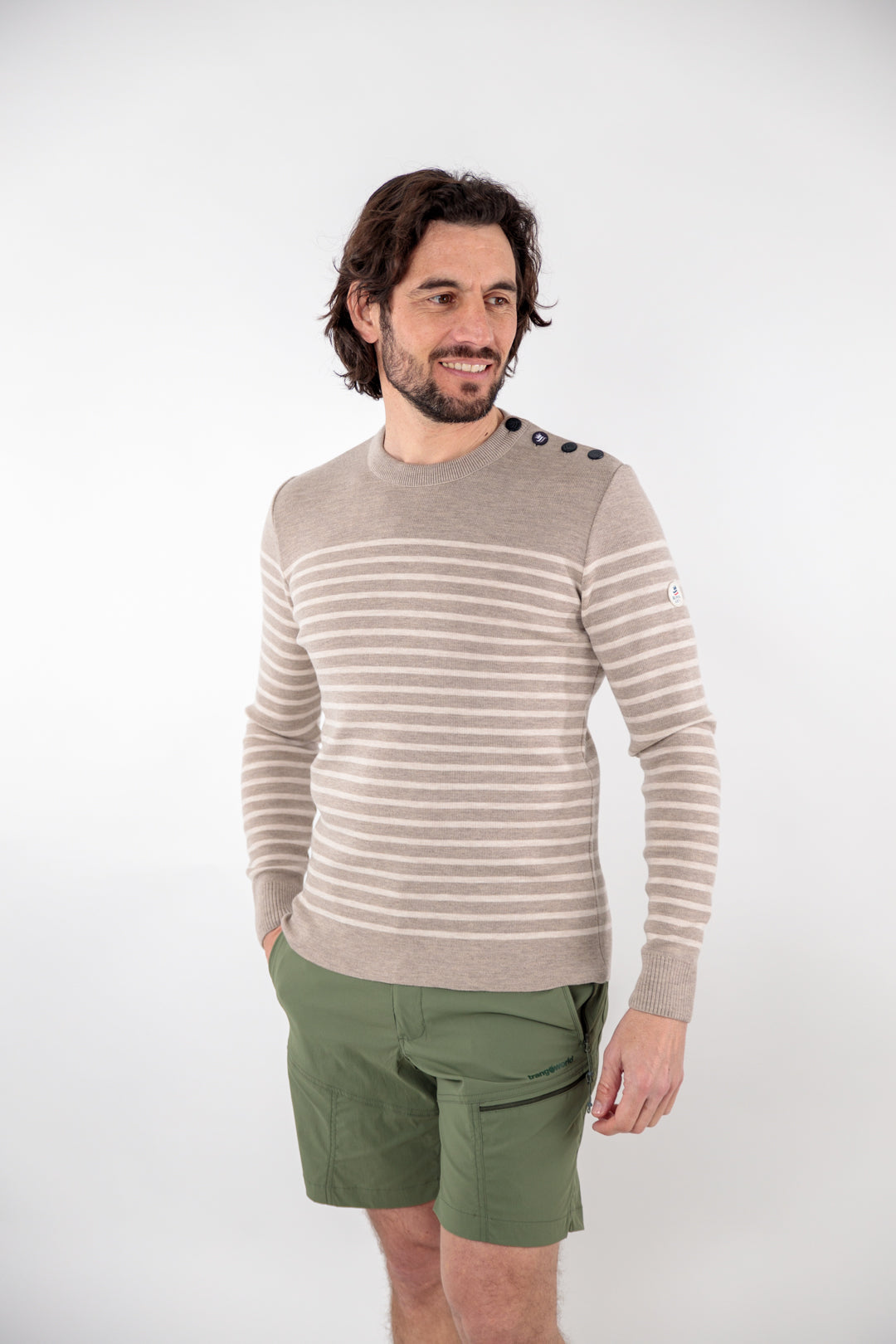 Merino wool striped sailor sweater