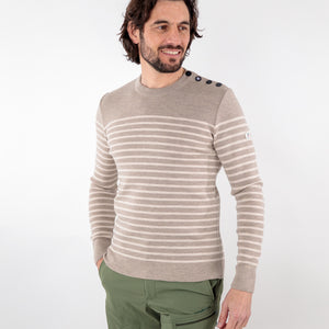 Pull marin rayé laine mérinos