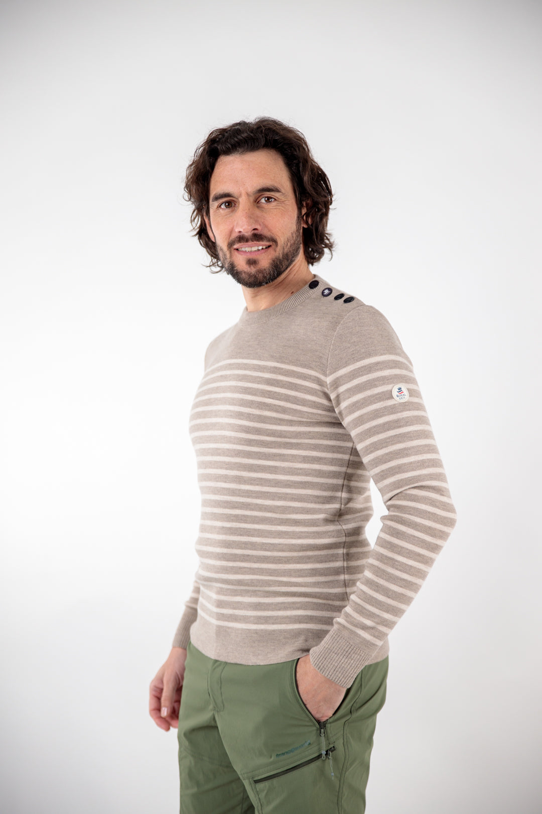 Pull marin rayé laine mérinos