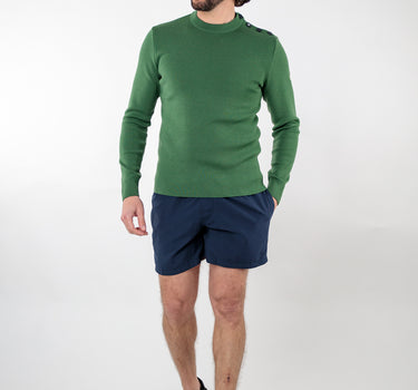 Pull marin uni laine mérinos