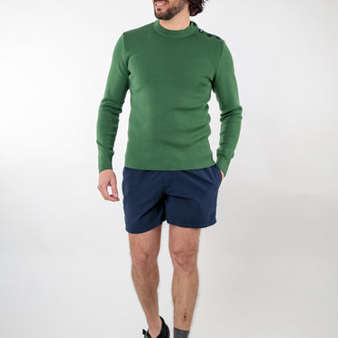 Plain merino wool sailor sweater