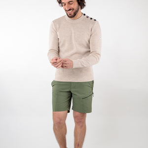 Pull marin uni laine mérinos