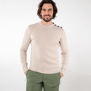 Pull marin uni laine mérinos