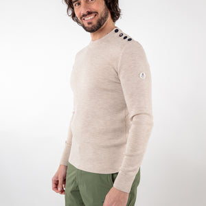 Pull marin uni laine mérinos