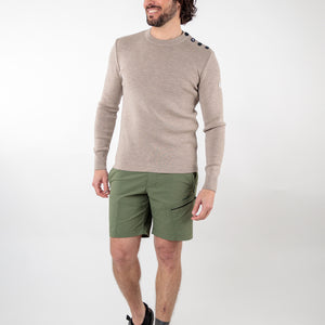 Pull marin uni laine mérinos