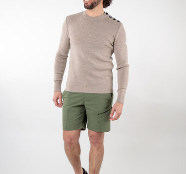 Pull marin uni laine mérinos