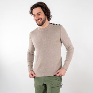 Pull marin uni laine mérinos