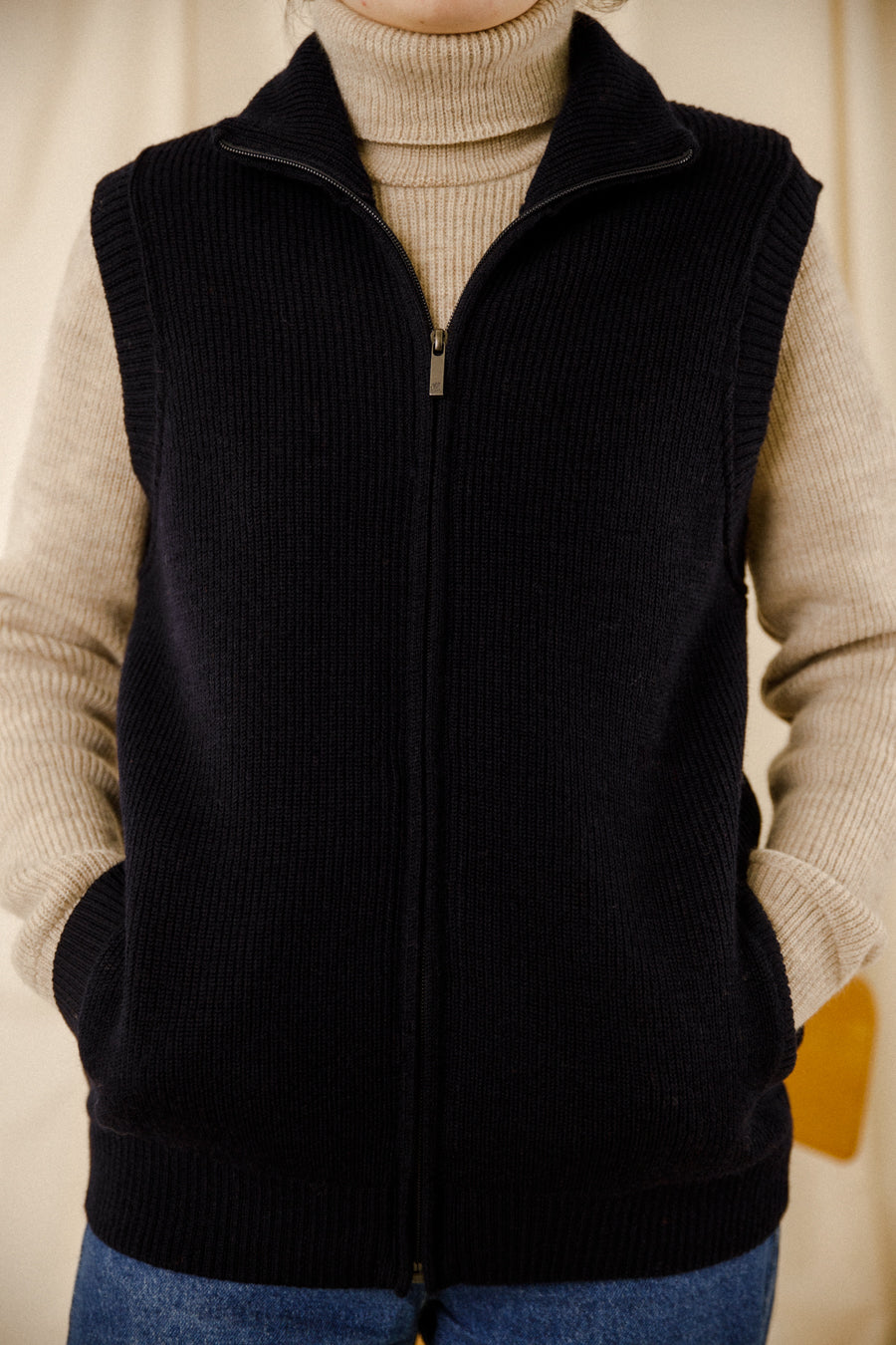 Blouson zippé sans manche Edouard