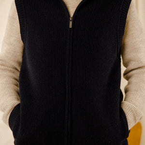 Blouson zippé sans manche Edouard
