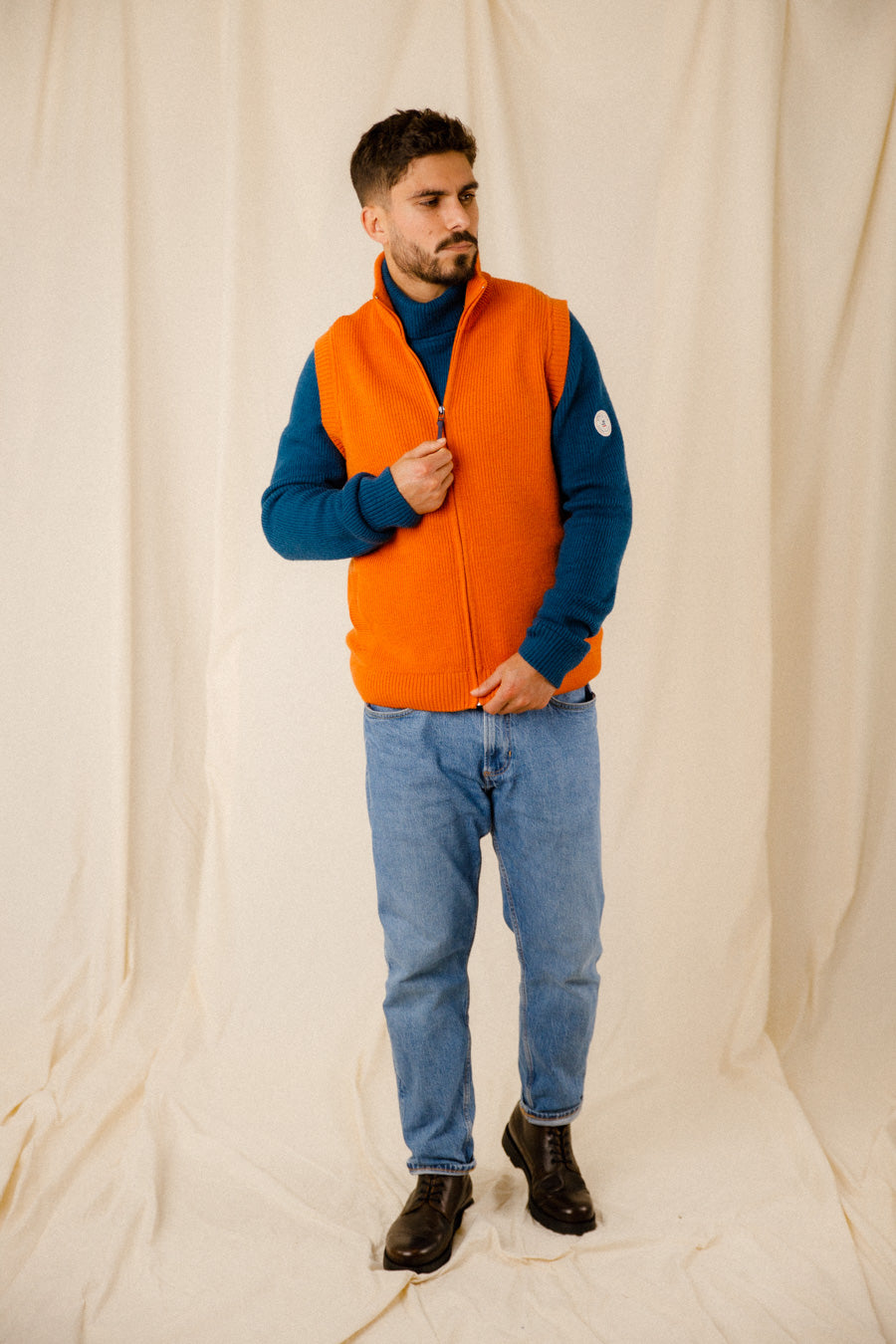 Blouson zippé sans manche Edouard