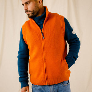 Blouson zippé sans manche Edouard