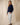 Veste boutonnée Elishka Marine femme 100 % laine mérinos col chemise point de Rome Royal Mer