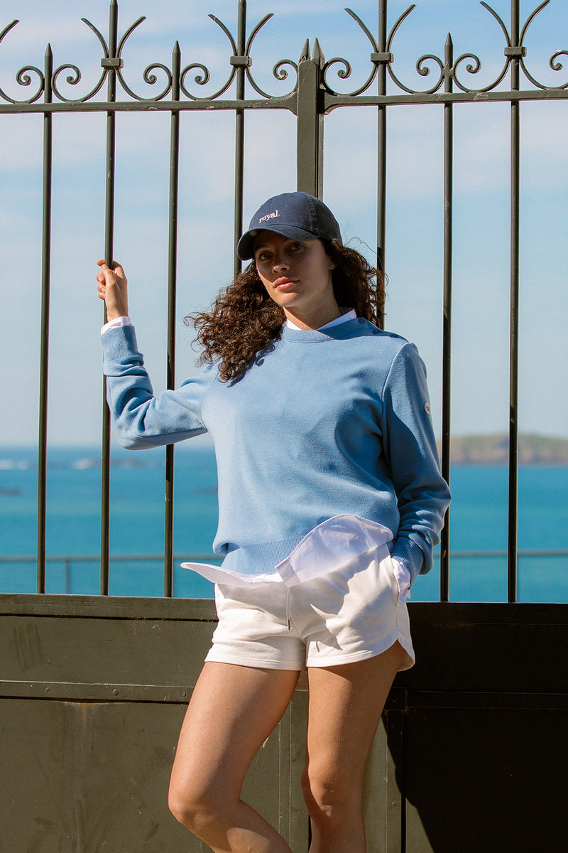 Pull marin Ellen boutons corozo