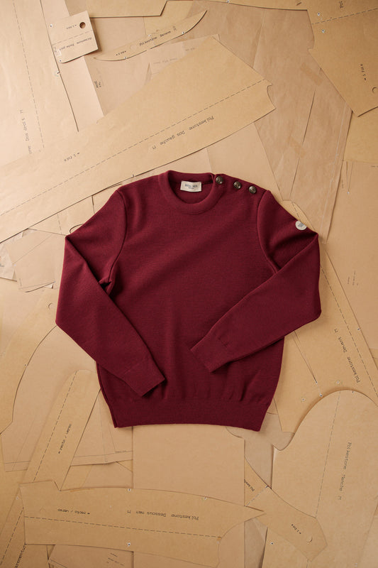 COMFORTABLE PLAIN SAILOR SWEATER