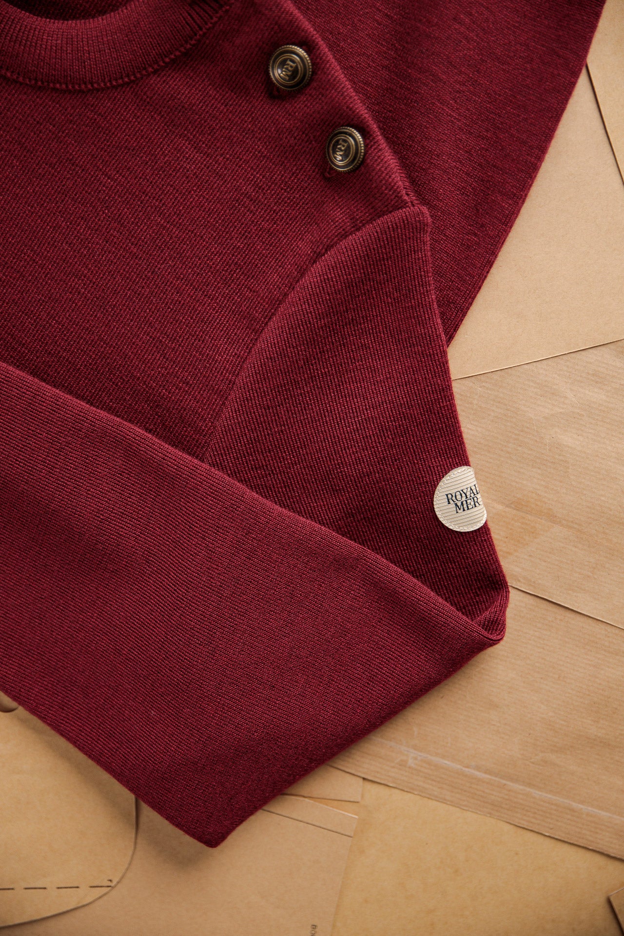 COMFORTABLE PLAIN SAILOR SWEATER