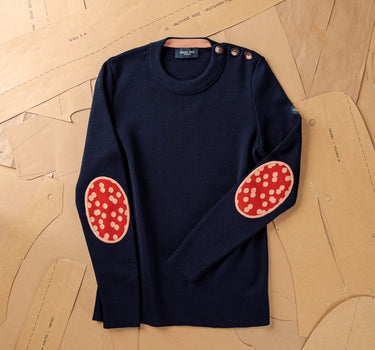 Pull Erra Marine/Orange/Pois