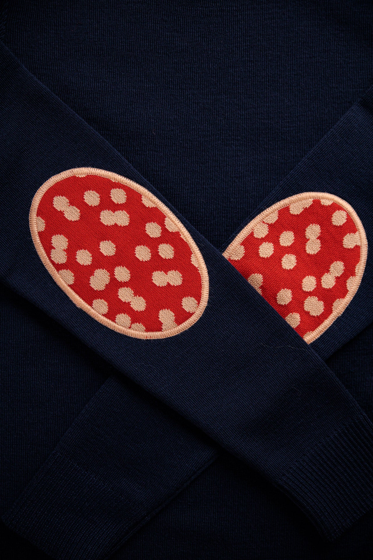 Pull Erra Marine/Orange/Pois