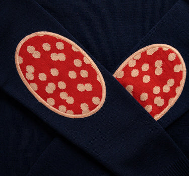 Pull Erra Marine/Orange/Pois