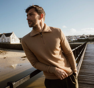 CLASSIC TRUCKER NECK SWEATER