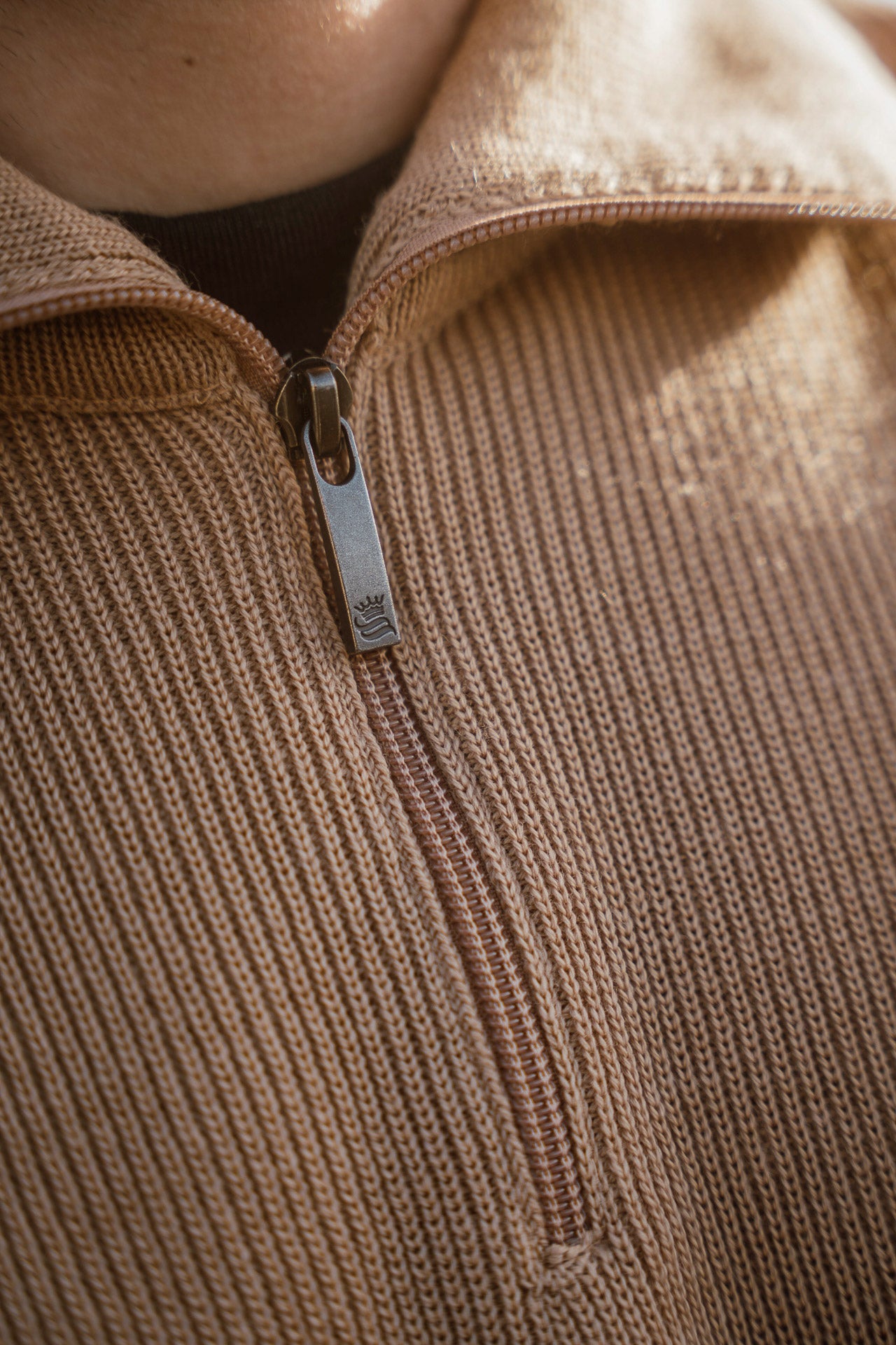 CLASSIC TRUCKER NECK SWEATER