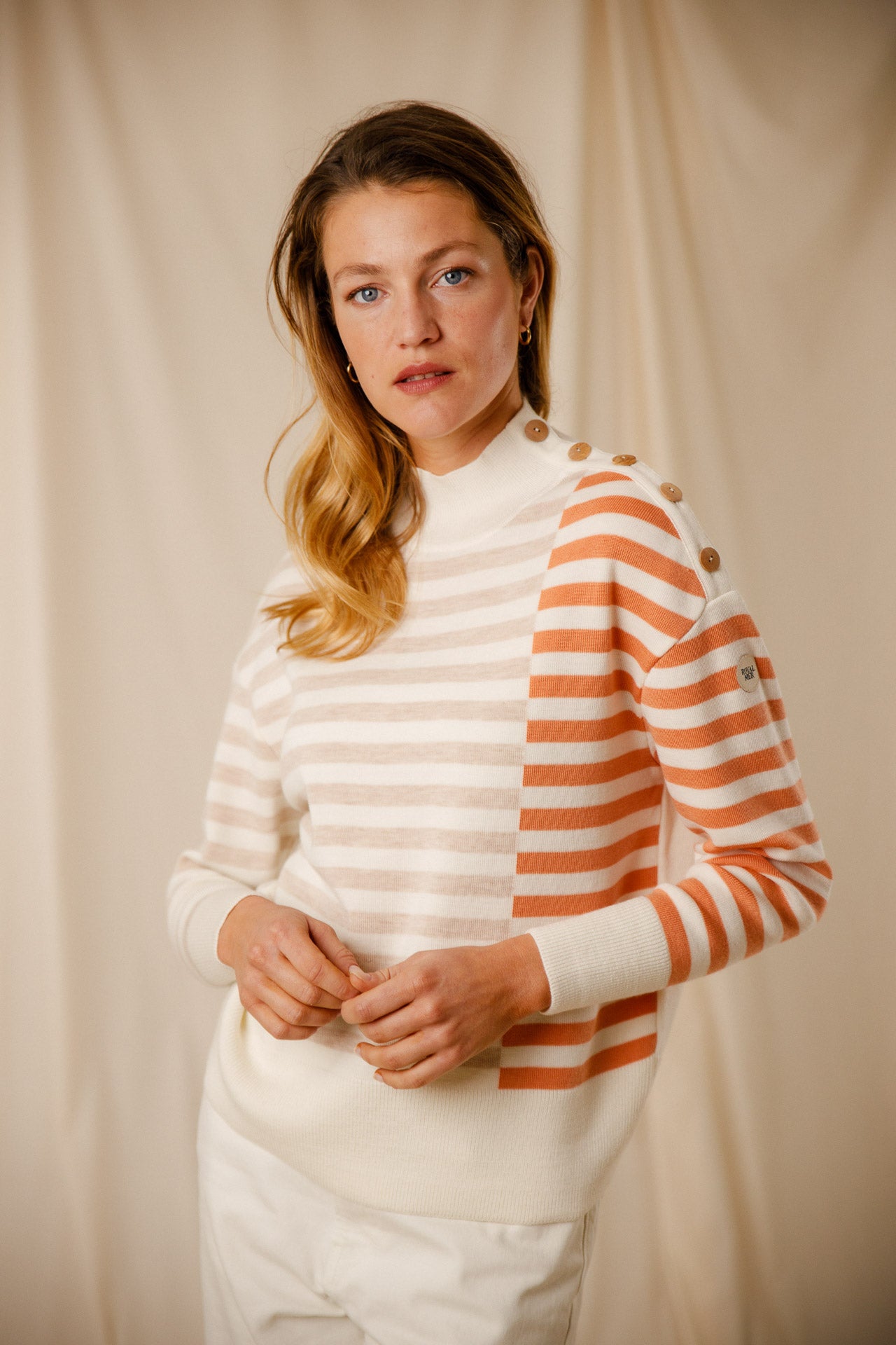 Col Marin Pull col marin femme laine mérinos rayé - Eulalie | Royal Mer