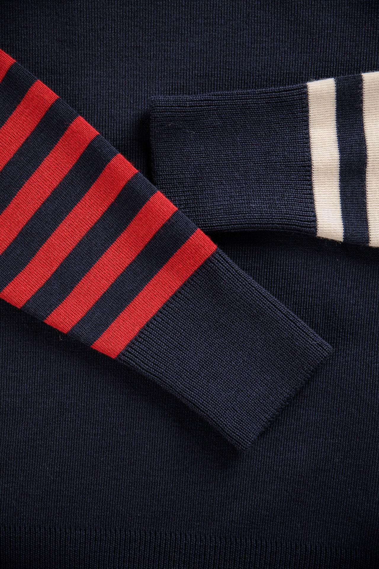 LOOSE NAUTICAL HIGH NECK SWEATER