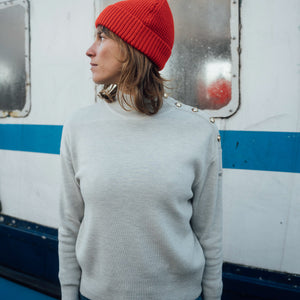 WIDE HIGH COLLAR SWEATER