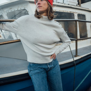 WIDE HIGH COLLAR SWEATER