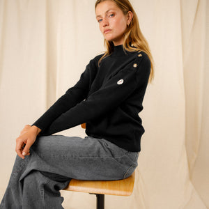 WIDE HIGH COLLAR SWEATER
