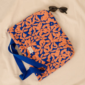 Moyen cabas fleurs Gaby