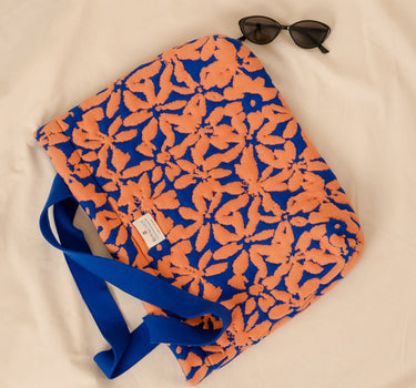Moyen cabas fleurs Gaby