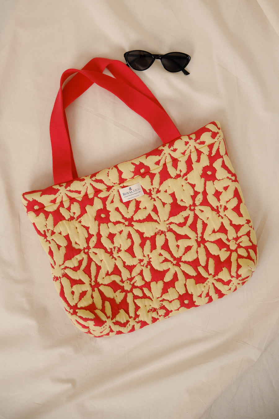 Moyen cabas fleurs Gaby